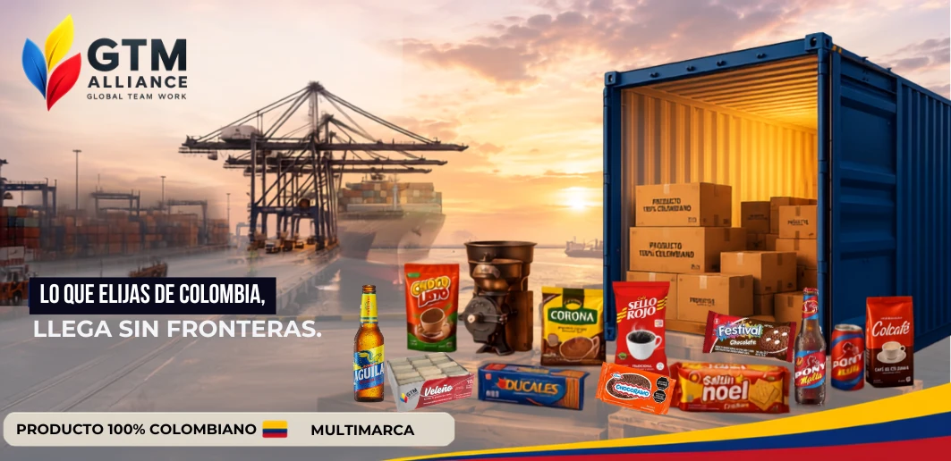 Consolidación multimarca GTM Alliance: productos colombianos listos para exportar sin fronteras
